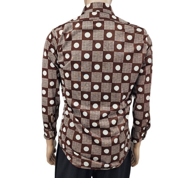 Vintage 70s Capri California By David Langman Long Sleeve Shirt Size 15 1/2 - Picture 4 of 10